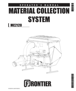 John Deere MC2120 Material Collection System (North American) Operator's Manual (5CS3D132)