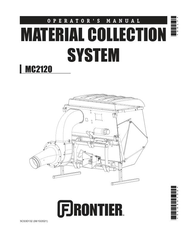 John Deere MC2120 Material Collection System (North American) Operator's Manual (5CS3D132)