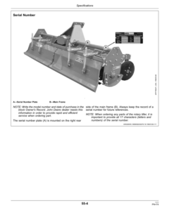 Alternative view of John Deere RT1004, RT1014, RT1024, RT1005, RT1015, RT1025, RT1025A, RT1025C, RT1006, RT1016, RT1026, RT1027, RT1028, RT1029, RT1020, RT1035, RT1035A, RT1035C, RT1036, RT1037, RT1038, RT1039, RT6008, RT6010, RT6012 Rotary Tiller Operator's Manual (5DMA99100)