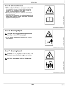Alternative view of John Deere FS2454 Fertilizer Broadcaster Operator's Manual (5DMB00H142)