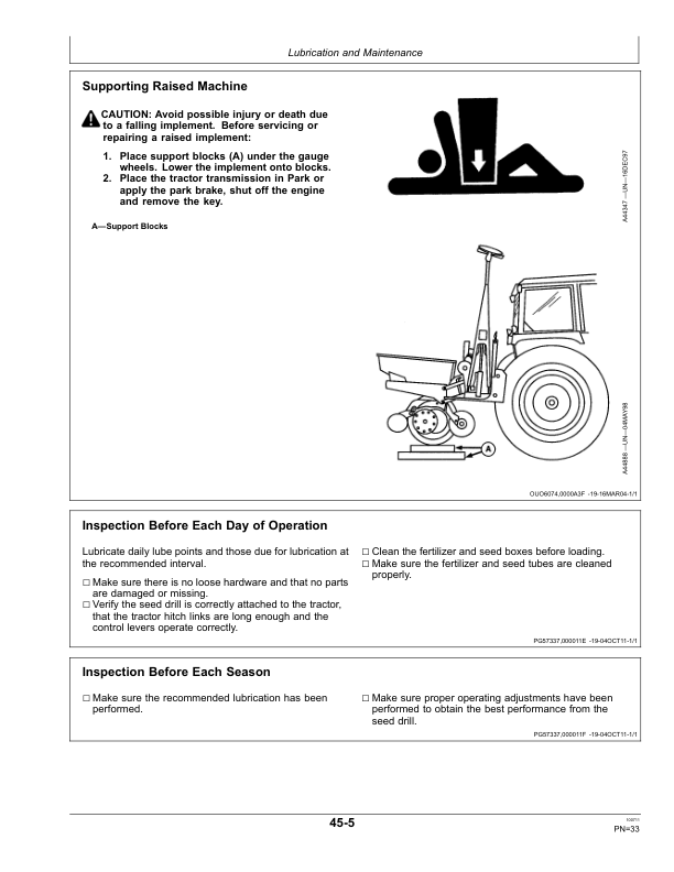 John Deere SD1009, SD1011, SD1013, SD1009G, SD1011G, SD1013G Seed Drill Operator's Manual (5DMM99100) - Image 2