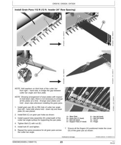Alternative view of John Deere Sunflower & Corn Kit Attachmentfor W50 & W70 Combines Operator's Manual (5DMOMCK50EN)