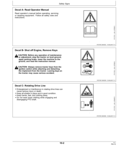 Alternative view of John Deere RT6008, RT6010 & RT6012 Rotary Tiller Operator's Manual (5DMRT0M60E)