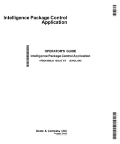 John Deere Intelligence Package Control Application Operator's Manual (5FD0036MJD)