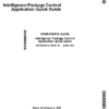 John Deere Intelligence Package Control Application Quick Guide Operator's Manual (5FD0041MJD)