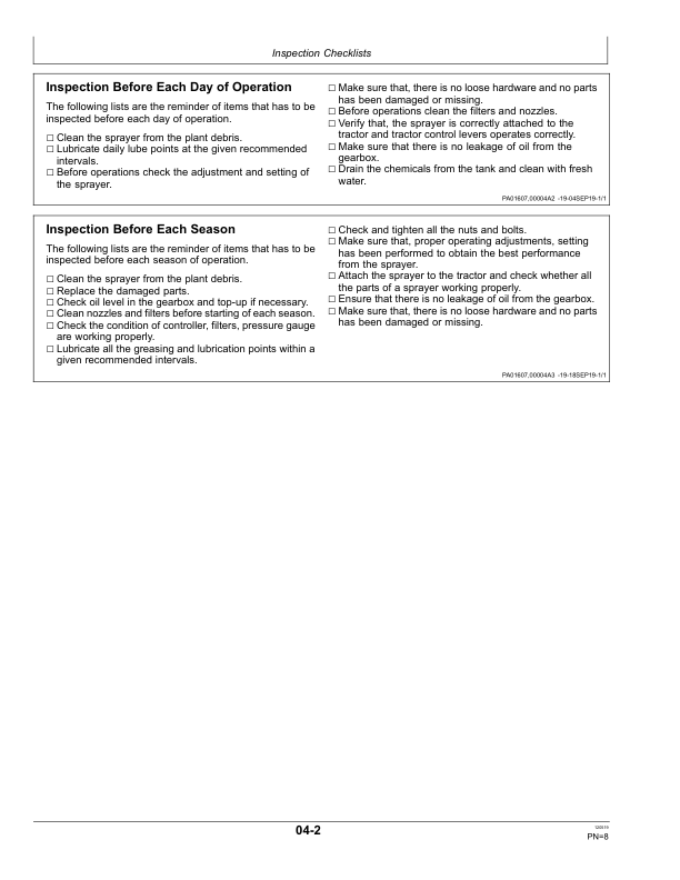 John Deere N160 Trailed Air Blast Sprayer Operator's Manual (5FDOMN160) - Image 2