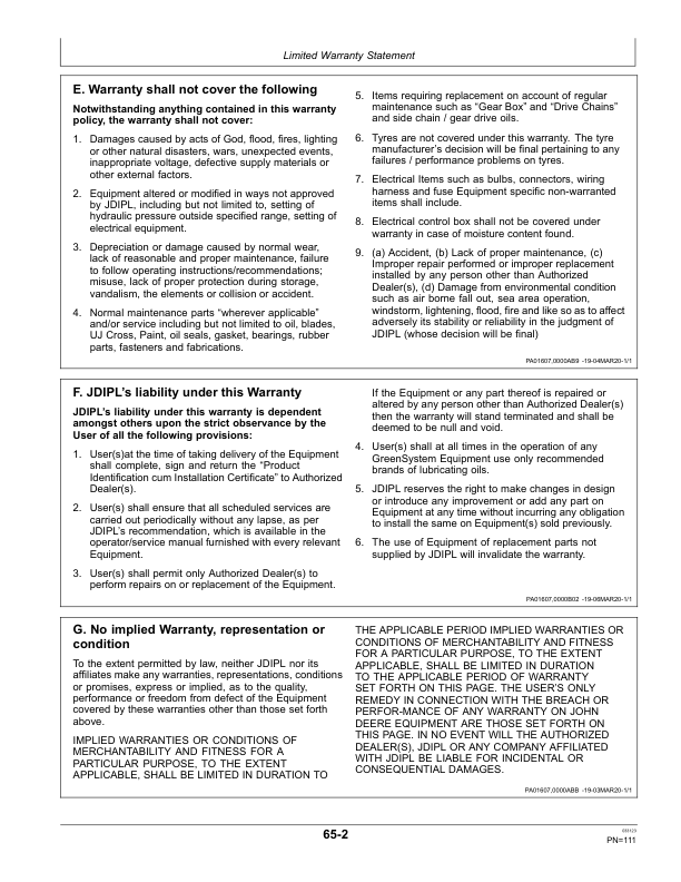 John Deere RB0311, RB0310, RB0308 Compact Round Baler Operator's Manual (5GEOMRB03EN) - Image 3
