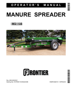 John Deere MS1108 Manure Spreader Operator's Manual (5HP64235)