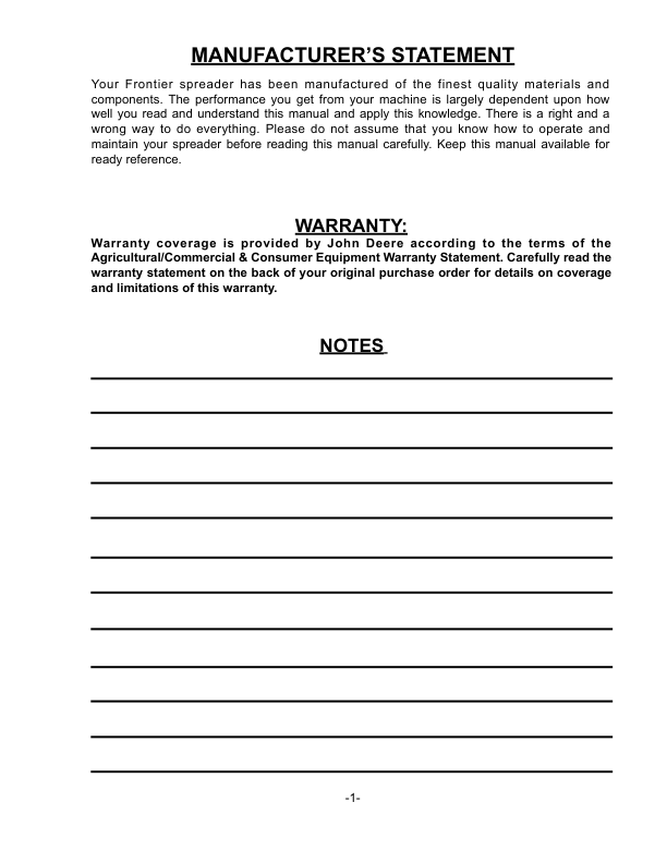 John Deere MS1112 Manure Spreader Operator's Manual (5HP71215) - Image 2