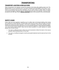 Alternative view of John Deere MS1442, MS1455 Manure Spreader Operator's Manual (5HPO75895)