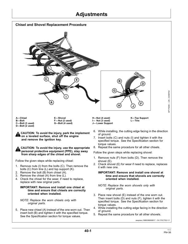 John Deere CP1005, CP1015, CP1007, CP1017, CP1019 Chisel Plow (India) Operator's Manual (5KADL0004) - Image 2