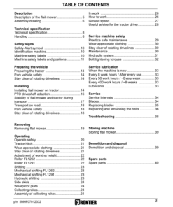 Alternative view of John Deere FL1262 & FL1291 Flail Mower Operator's Manual (5MHF07012332)