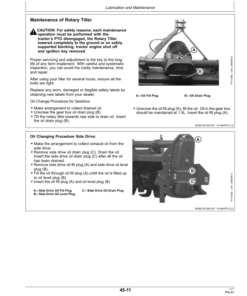 Alternative view of John Deere 2315RT, 1317RT, 2317RT, 1319RT, 1321RT Rotary Tiller Operator's Manual (5MHOM13RT)