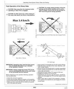Alternative view of John Deere RR0133 Rotary Rake (India) Operator's Manual (5MHRORAKE001)