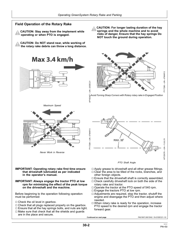 John Deere RR0133 Rotary Rake (India) Operator's Manual (5MHRORAKE001) - Image 2
