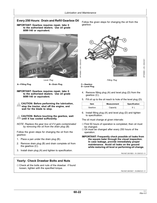 John Deere SB1179 Square Baler (India) Operator's Manual (5MHSQBAL0001) - Image 2