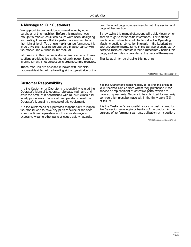 John Deere SB1179 Square Baler (India) Operator's Manual (5MHSQBAL0001) - Image 3