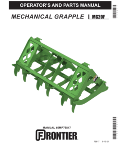 John Deere MG20F Mechanical Grapple  Operator's Manual (5MP75817)