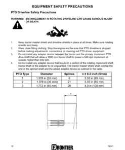 Alternative view of John Deere DT1136 - Trencher CAT. I 3-Point Hitch Operator's Manual (5MP76341)