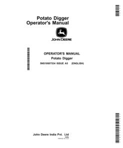 John Deere PE8005 Potato Digger Operator's Manual (5NS10007534)