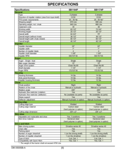 Alternative view of John Deere Snowblower SB1164P, SB1174P (1XFSB11P_N0220001 & up) Operator's Manual (5RDSB1164PA0)