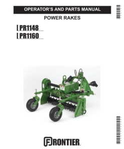 John Deere Power Rakes - PR1148, PR1160 Operator's Manual (5SPP999600)