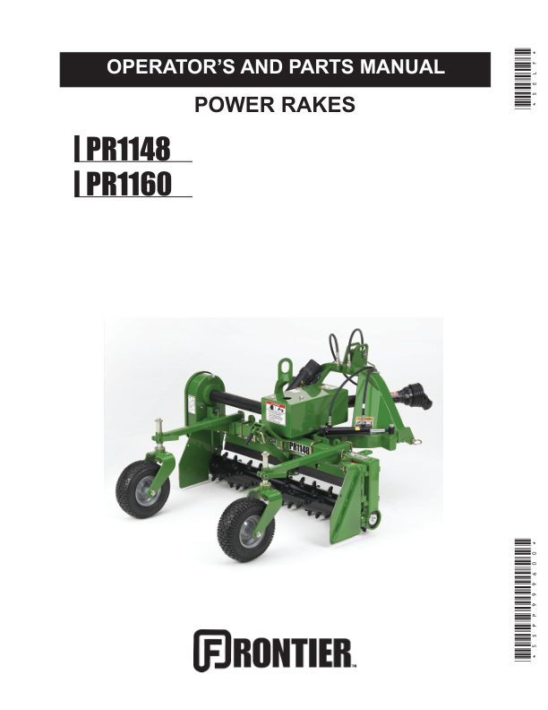 John Deere Power Rakes - PR1148, PR1160 Operator's Manual (5SPP999600)