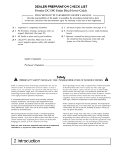 Alternative view of John Deere DC1000 Disc Mower  Operator's Manual (5TIDC611125)