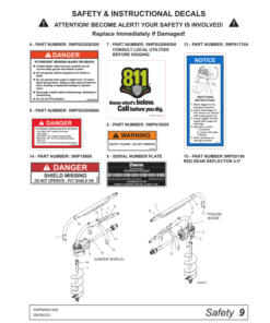 Alternative view of John Deere PHD125, PHD235, PHD395 Post Hole Digger, 3 Point Mounted Operator's Manual (5WPMAN1345)