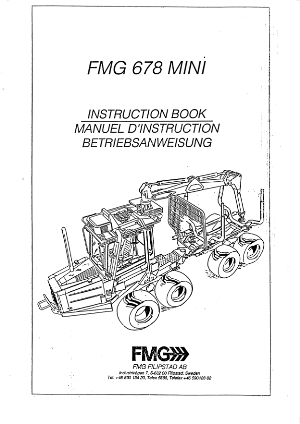 John Deere 678 FMG Forwarders Operator's Manuals (6781401)