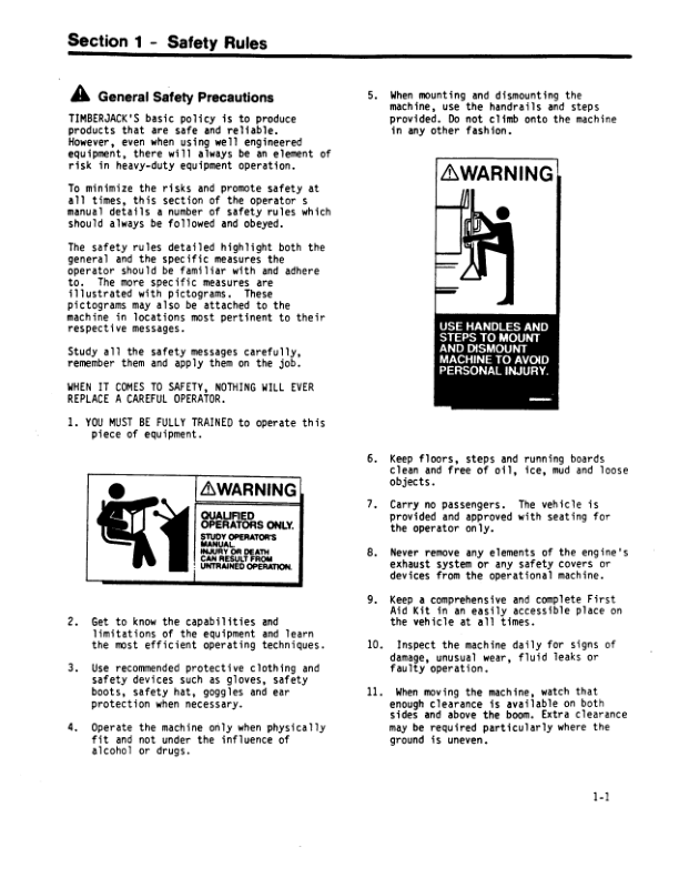 John Deere 200A, 225A, 230A, 240A Skidders Operator's Manuals (8044200) - Image 3