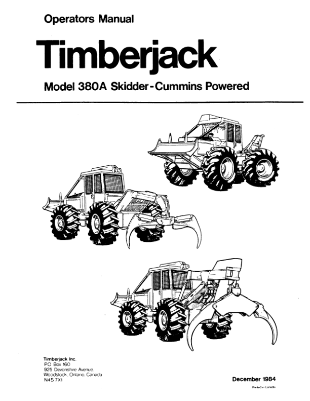 John Deere 380A Skidders Operator's Manuals (8044512) - Image 2