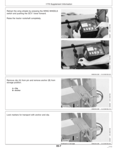 Alternative view of John Deere 1770, 7200 Planters (16RN) Supplement for OMA69688 & OMA54950 Operator's Manual (A76259)