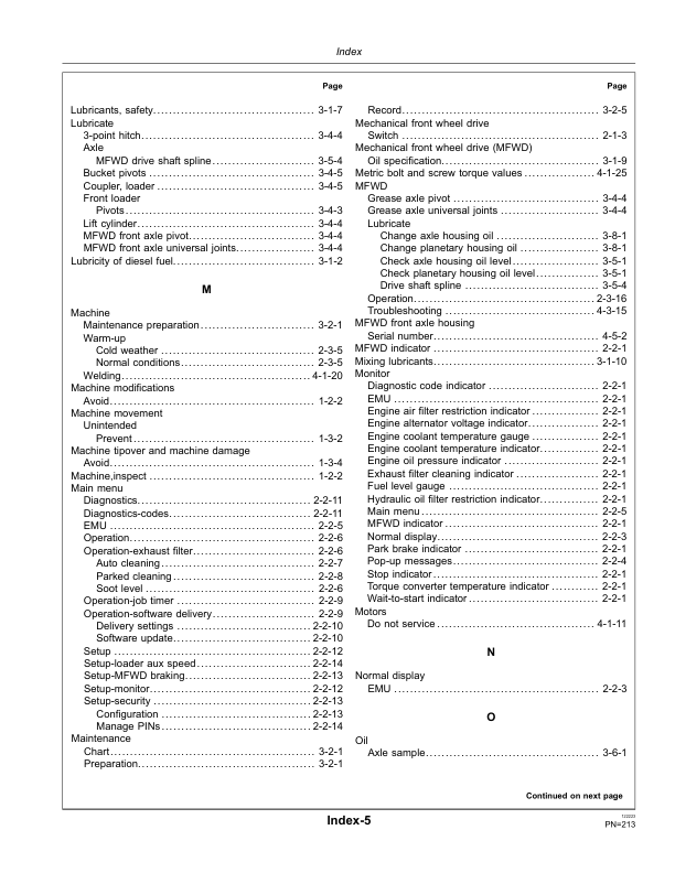 John Deere 210K Tractor Loader Operator's Manuals (CB01517679) - Image 3