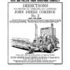 John Deere No. 2 Combine - Setup & Adjustments Operator's Manual (DIR113A)
