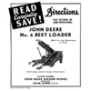 John Deere No. 6 Beet Loader Setup & Operation Operator's Manual (DIR136A)