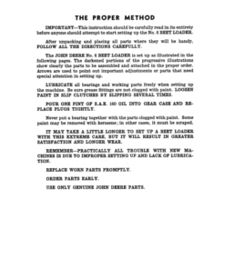 Alternative view of John Deere No. 6 Beet Loader Setup & Operation Operator's Manual (DIR136A)