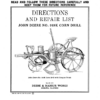 John Deere No. 919K Corn Drill (w/Tongue Truck) Operator's Manual (DIR147B)