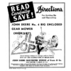 John Deere No. 4 Big Enclosed Gear Mower (High Lift) Operator's Manual (DIR169)