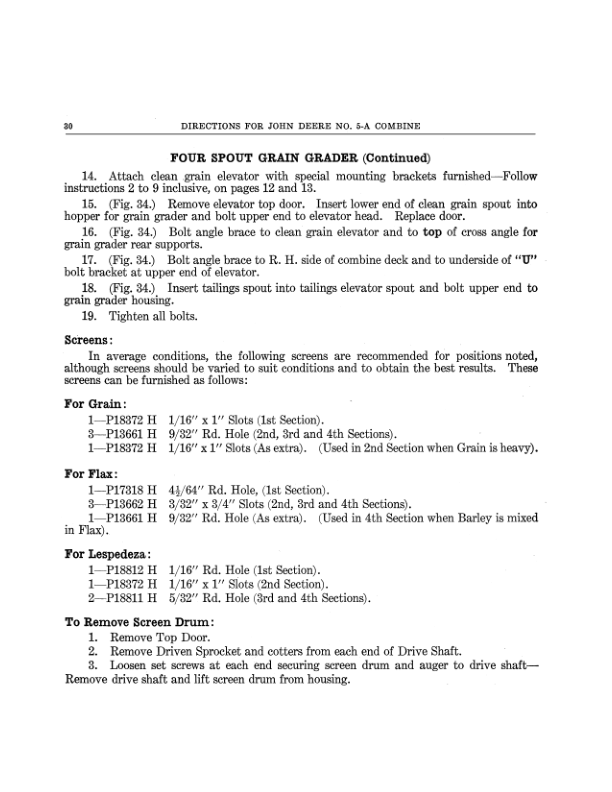 John Deere No. 5-A Combine (10-, 12-Ft) Operator's Manual (DIR174) - Image 3