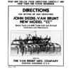 John Deere Van Brunt 'CC' Model Field Cultivator Operator's Manual (DIR17B)
