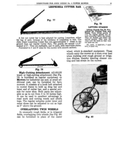 Alternative view of John Deere No. 5 Power Mower Operator's Manual (DIR180B)