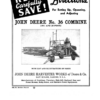 John Deere No. 36 Combine Operator's Manual (DIR192A)