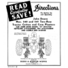 John Deere No. 240, 241 Two-Row Tractor Cotton & Corn Planters - H Tractors Operator's Manual (DIR194A)