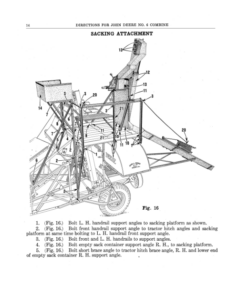 Alternative view of John Deere No. 6 Combine Operator's Manual (DIR194)