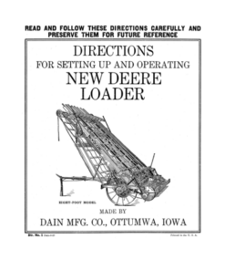 John Deere New Loader Operator's Manual (DIR1B)