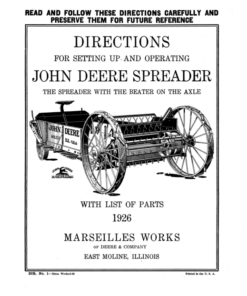 John Deere Spreader Operator's Manual (DIR1E)