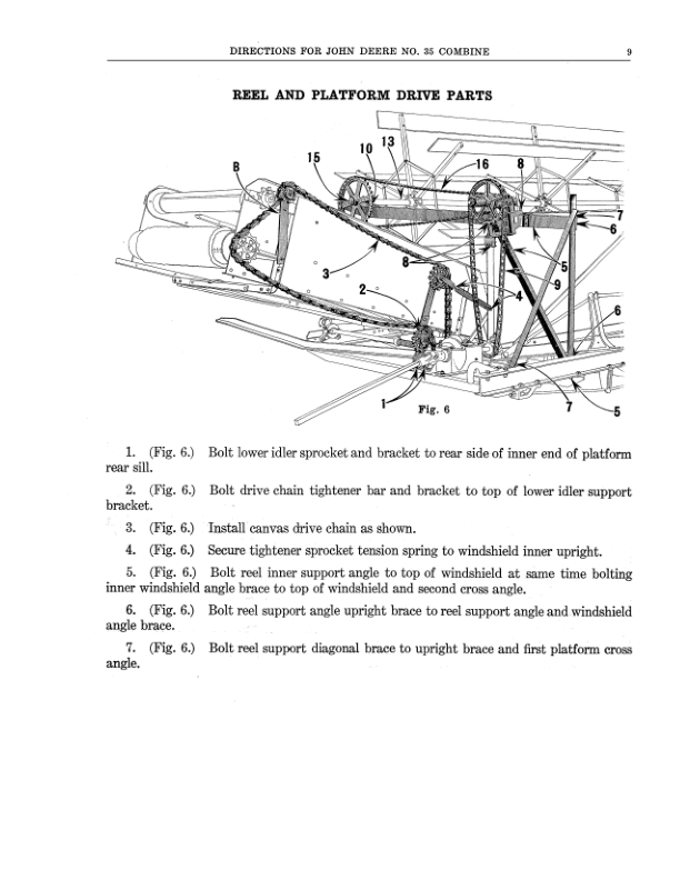 John Deere No. 35 Combine Operator's Manual (DIR200A) - Image 2