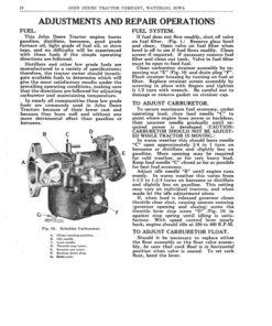 Alternative view of John Deere General Purpose Tractor 'AN' & 'ANH' Models Operator's Manual (DIR206C)