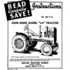 John Deere Model 'LA' Tractor Operator's Manual (DIR207)